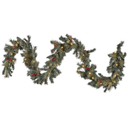 Oświetlenie świąteczne - Shumee Świąteczna girlanda LED 270 cm zielona TENALA 296884 - miniaturka - grafika 1