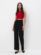 Spodnie damskie - Mohito - Eleganckie czarne spodnie - czarny - miniaturka - grafika 1