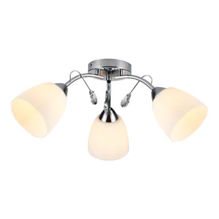 Pireus lampa sufitowa 3xE27 chrom/biały ML1275 - Lampy sufitowe - miniaturka - grafika 1