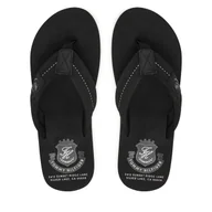 Klapki i japonki męskie - Japonki Tommy Hilfiger Patch Hilfiger Beach Sandal FM0FM05804 Czarny - miniaturka - grafika 1