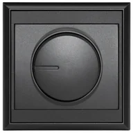 Wyłączniki światła i elektryczne - Abex Ściemniacz Luna czarny mat - miniaturka - grafika 1