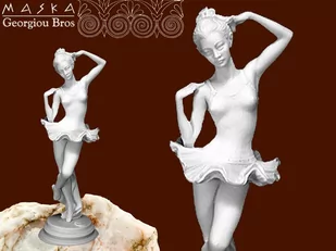 Baletnica alabaster grecki - Figurki dekoracyjne - miniaturka - grafika 1