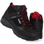 Buty sportowe męskie - Buty męskie Dk Predator 1751 Blk Red M Softshell Wodoodporne - miniaturka - grafika 1