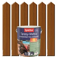 Farby i impregnaty do drewna - Olej zewnętrzny TARASY-MEBLE szybkoschnący 5 l Tek SYNTILOR - miniaturka - grafika 1