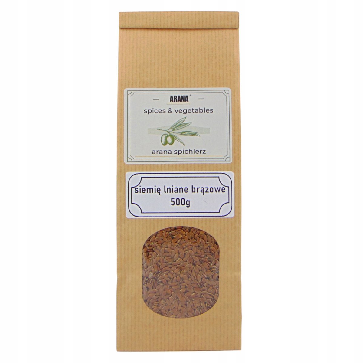 SIEMIĘ LNIANE 500g brązowe doskonała jakość