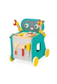 Wózek warsztat magnetyczny z narzędziami Robot Brico`Kids 18 m+ - Mały majsterkowicz - miniaturka - grafika 1
