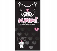 Okrycia kąpielowe dla dzieci - Kuromi kot Hello Kitty Ręcznik kąpielowy plażowy szybkoschnący 70x140 - miniaturka - grafika 1