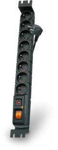 ACAR- listwa zasilająca  S8 FA RACK, czarny 1,5m - Listwy zasilające - miniaturka - grafika 1