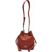 Plecaki worki - Pinko Skórzany worek SECCHIELLO MINI - miniaturka - grafika 1