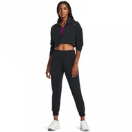 Spodnie sportowe damskie - Damskie spodnie treningowe Under Armour Unstoppable Flc Jogger - czarne - UNDER ARMOUR - miniaturka - grafika 1