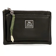 Portfele - Pepe Jeans BEA Portfel Neceser Czarny 17x9x2 cms Skóra syntetyczna, czarny, Monedero Neceser, Portfel potrzebny - miniaturka - grafika 1
