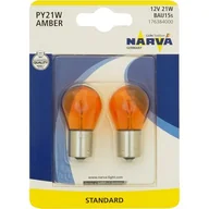Żarówki samochodowe - Zestaw żarówek samochodowych PY21 W pomarańczowe BAU15s 12 V blister NARVA - miniaturka - grafika 1