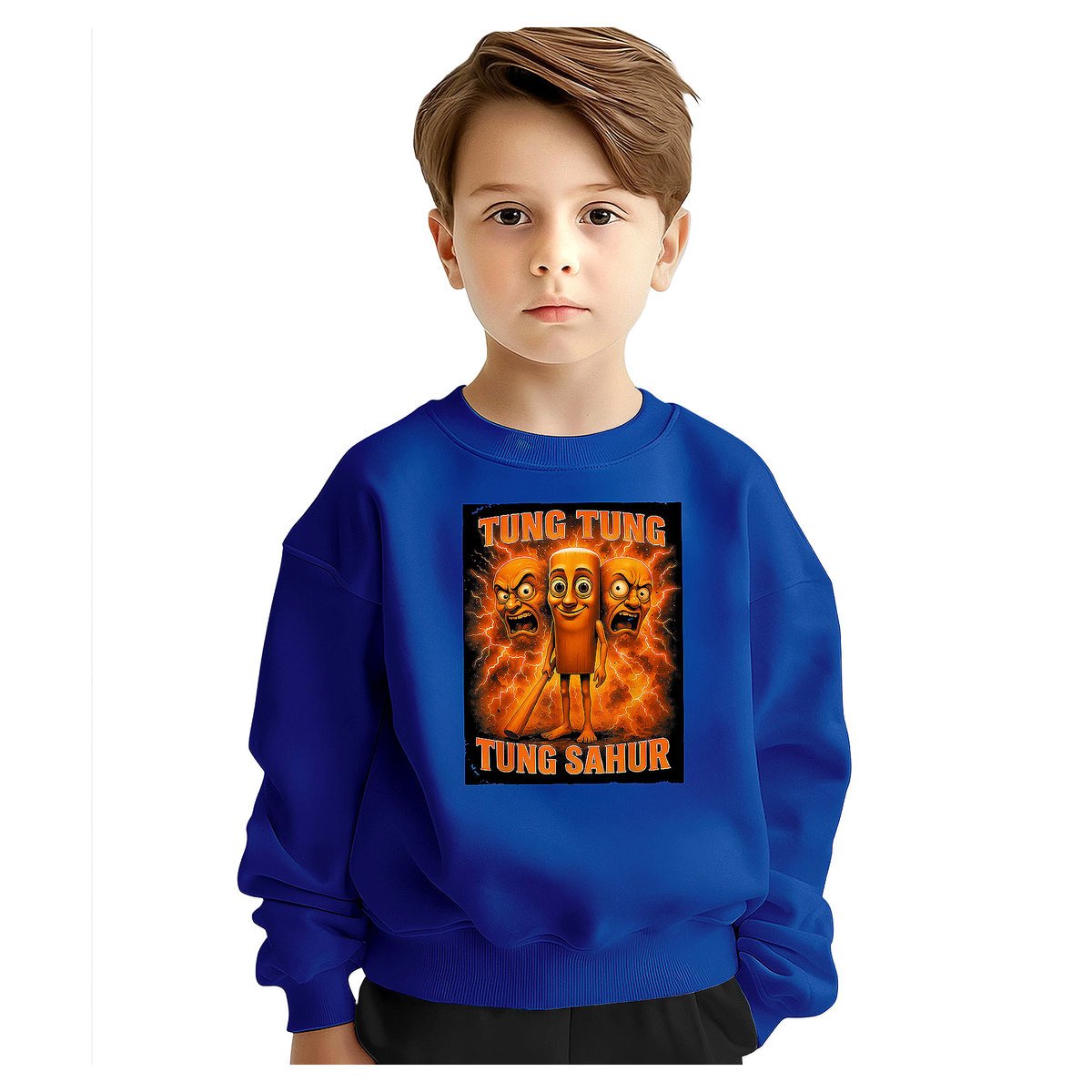 BLUZA DZIECIĘCA ITALIAN BRAINROT TUNG SAHUR 134-140 DLA CHŁOPCA DZIEWCZYNKI