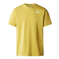 Koszulki sportowe męskie - Koszulka The North Face Foundation Heat 0A882XQOA1 - żółta - miniaturka - grafika 1
