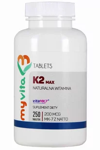 MyVita PRONESS naturalna witamina K2 max MK-7 x 250 tabl - Suplementy diety - miniaturka - grafika 1