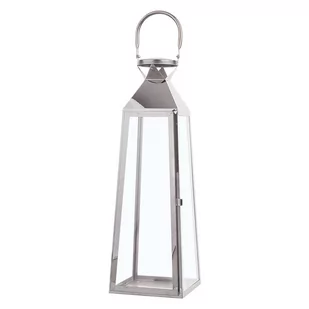Beliani Lampion srebrny 42 cm CRETE - Poduszki ogrodowe - miniaturka - grafika 1