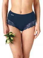 Majtki damskie - FIGI DAMSKIE WYSOKI STAN KEY LPF111 GRANATOWE 2PAK XXL - miniaturka - grafika 1