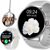 Smartwatch - SMARTWATCH ZEGAREK DAMSKI 3W1 ROZMOWY ODPOWIEDŹ SMS PULS POLSKIE MENU SMART - miniaturka - grafika 1