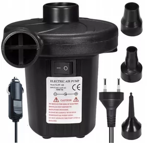Elektryczna Pompka 2w1 do Materaca Basenu Piłki 50W 12V/230V + 3 końcówki Pontonu Piłki - Akcesoria do basenów - miniaturka - grafika 1