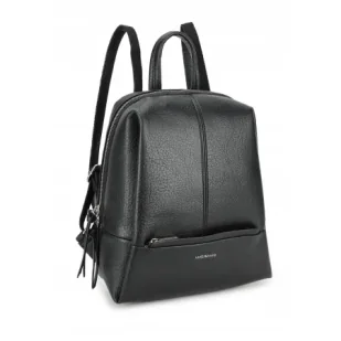 Stylowy Miejski Plecak Damski LUIGISANTO Czarny - Plecaki Stylowy Miejski Plecak Damski LUIGISANTO Czarny - Plecaki - miniaturka - grafika 1