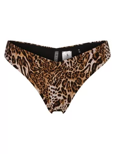 GUESS - Damski dół od bikini, beżowy|brązowy|czarny|wielokolorowy - Stroje kąpielowe - miniaturka - grafika 1