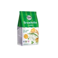 Krakersy - Sucharki pszenne pieczone o smaku śmietany z zieleniną Bruschetta Rolls "Flint" 65g - miniaturka - grafika 1