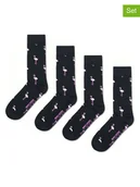 Skarpetki męskie - Happy Socks Skarpety (2 pary) w kolorze czarnym - miniaturka - grafika 1