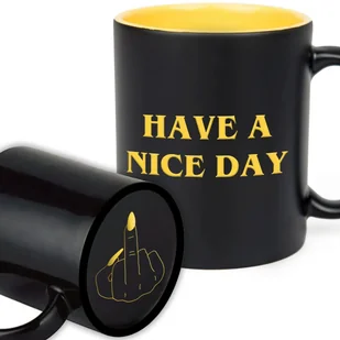 KUBEK GRAWER Żółty ZABAWNY Na Prezent Urodziny HAVE A NICE DAY "F*CK YOU" - Kubki KUBEK GRAWER Żółty ZABAWNY Na Prezent Urodziny HAVE A NICE DAY "F*CK YOU" - Kubki - miniaturka - grafika 1