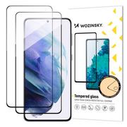 Szkła hartowane na telefon - Wozinsky 2x Full Glue Tempered Glass szkło hartowane Samsung Galaxy S23 9H na cały ekran z czarną ramką - miniaturka - grafika 1