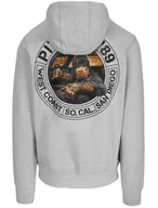 Bluzy męskie - Bluza PIT BULL Tricot Terry DRIVING szara rozpinana-L - miniaturka - grafika 1