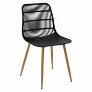 Krzesła - D2.Design Krzesło Klaus czarne 205299 - miniaturka - grafika 1