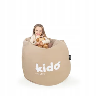 Pufa worek sako dla dzieci wodoodporna materiałowa Kido by Diablo: beżowa - Pufy i podnóżki Pufa worek sako dla dzieci wodoodporna materiałowa Kido by Diablo: beżowa - Pufy i podnóżki - miniaturka - grafika 1