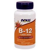 Witaminy i minerały - Now Foods Foods Witamina B12 1000 mcg i Kwas Foliowy 100 mcg do ssania (250 tabl.) - miniaturka - grafika 1