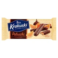 Inne przekąski suche - Krakuski PALUSZKI Z GALARETKĄ POMARAŃCZOWĄ W CZEKOLADZIE 144G - miniaturka - grafika 1