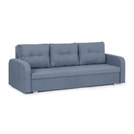 Sofy i kanapy - Kanapa sofa 3 os z funkcją spania BERLIN granatowa - miniaturka - grafika 1