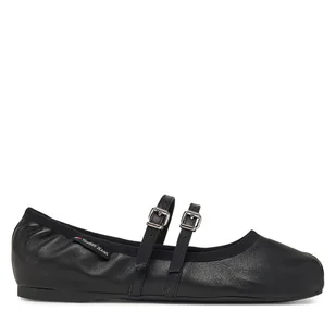 Baleriny Tommy Jeans Ballerina EN0EN02720 Czarny - Baleriny - miniaturka - grafika 1