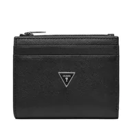 Portfele - Duży Portfel Męski Guess SMMASL LEA03 Czarny - miniaturka - grafika 1