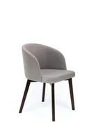 Krzesła - Flavio 2 krzesło tapicerowane bukowe szare nogi kolor orzech - miniaturka - grafika 1