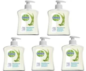 Dezynfekcja - DETTOL Antybakteryjne mydło w płynie 5x250ml Aloes - miniaturka - grafika 1