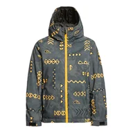 Kurtki narciarskie - Dziecięca Kurtka ocieplana QUIKSILVER MORTON YOUTH JK EQBTJ03171-KVJ6 – Szary - miniaturka - grafika 1