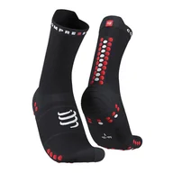 Skarpetki damskie - Compressport, Skarpety Pro Racing Socks v4.0 Run High U, czarne, rozmiar 39/41 - miniaturka - grafika 1