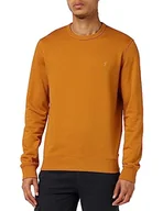 Bluzy męskie - Farah Bluza męska Tim Crew, Ochra brązowy, L - miniaturka - grafika 1