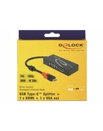 Kable komputerowe i do monitorów - DeLOCK C Splittter > 1x HDMI + 1xVGA - miniaturka - grafika 1