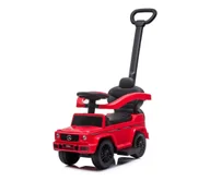 Rowerki biegowe - Samochód pchany Mercedes G350d 3w1 czerwony/czarny - miniaturka - grafika 1