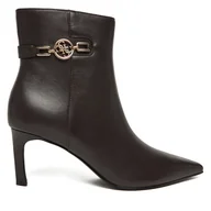 Botki damskie - Botki Guess FLFPAI LEA10 Brązowy - miniaturka - grafika 1