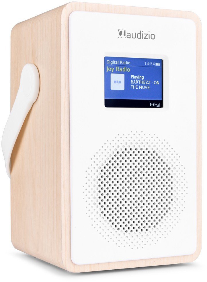Modena Przenośne radio DAB+ z baterią jasne drewno one size