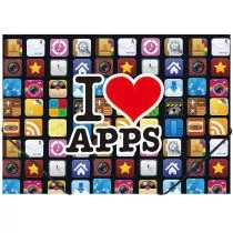 PANTA PLAST Teczka na gumkę A4 z nadrukiem Apps - Teczki i skoroszyty - miniaturka - grafika 1