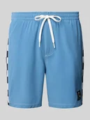 Kąpielówki męskie - Spodenki kąpielowe o kroju relaxed fit z naszywką z logo - miniaturka - grafika 1