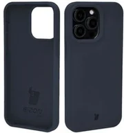 Etui i futerały do telefonów - Bizon Etui silikonowe Soft Case do iPhone 15 Pro Max, ciemnoniebieskie - miniaturka - grafika 1