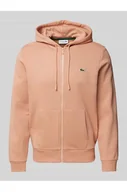 Bluzy męskie - Bluza rozpinana z naszywką z logo - Lacoste - miniaturka - grafika 1